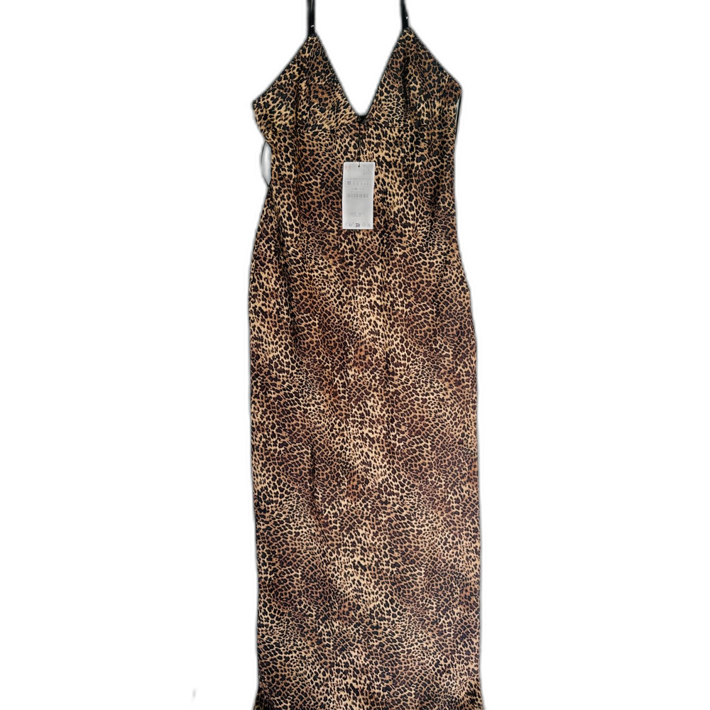 NWT Zara Satin Animal Print dress NWT Medium